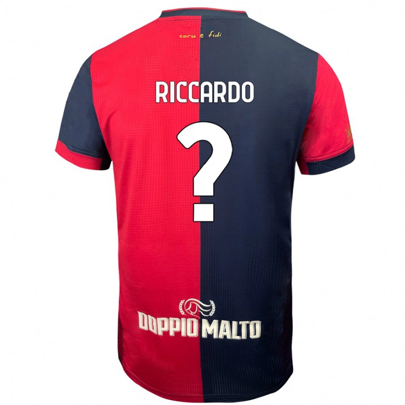 DanxenレディースRiccardo Congiu#0赤 濃い青ホームシャツ2024/25ジャージーユニフォーム