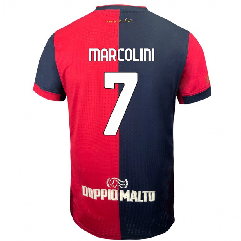 DanxenレディースDiego Marcolini#7赤 濃い青ホームシャツ2024/25ジャージーユニフォーム