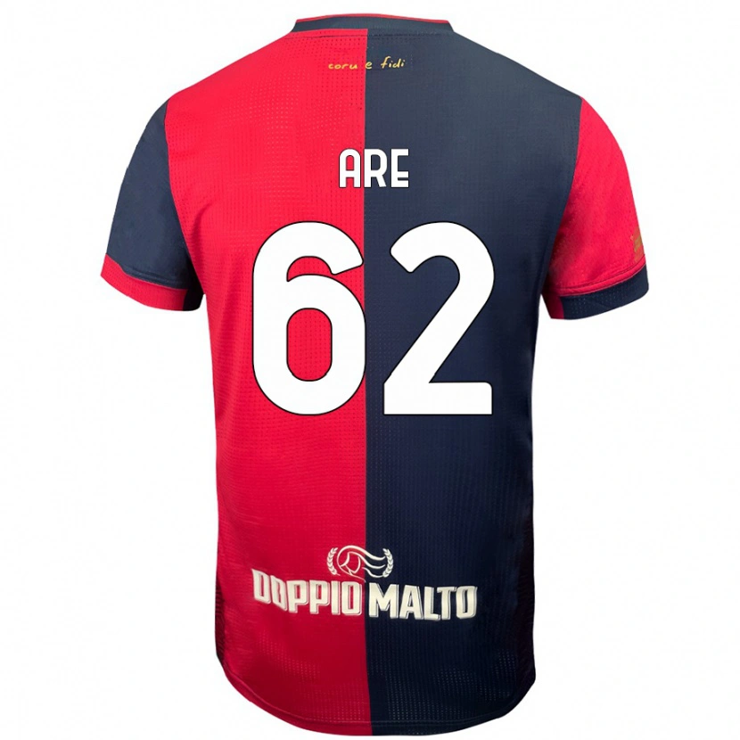 DanxenレディースEmmanuele Are#62赤 濃い青ホームシャツ2024/25ジャージーユニフォーム