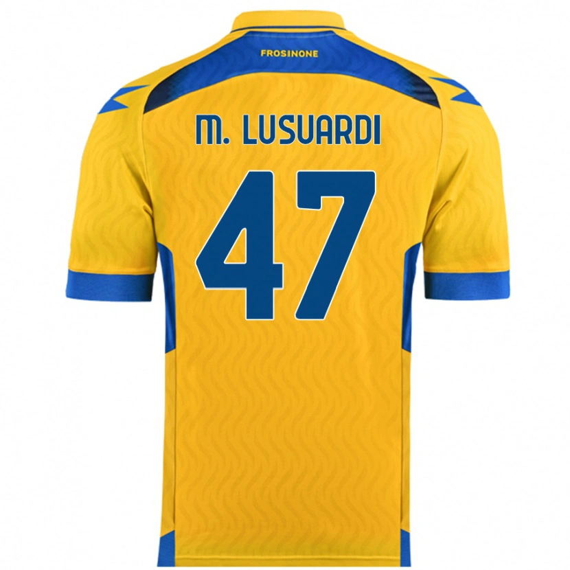 DanxenレディースMateus Lusuardi#47黄ホームシャツ2024/25ジャージーユニフォーム