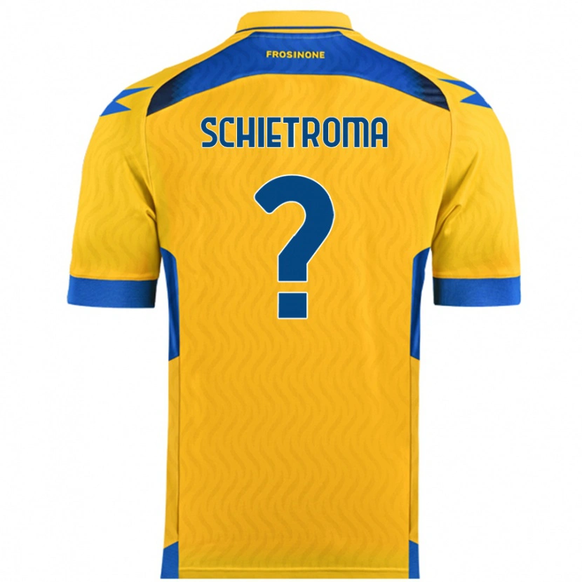 DanxenレディースLorenzo Schietroma#0黄ホームシャツ2024/25ジャージーユニフォーム