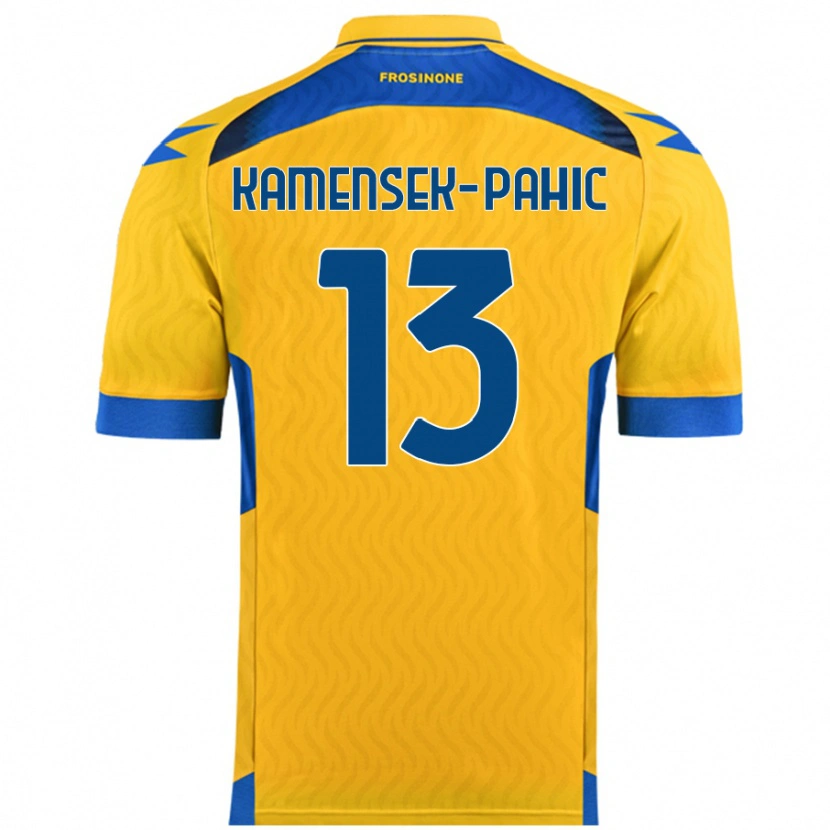 DanxenレディースMatjaz Kamensek-Pahic#13黄ホームシャツ2024/25ジャージーユニフォーム