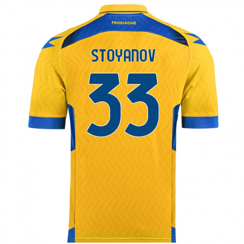DanxenレディースSteliyan Stoyanov#33黄ホームシャツ2024/25ジャージーユニフォーム