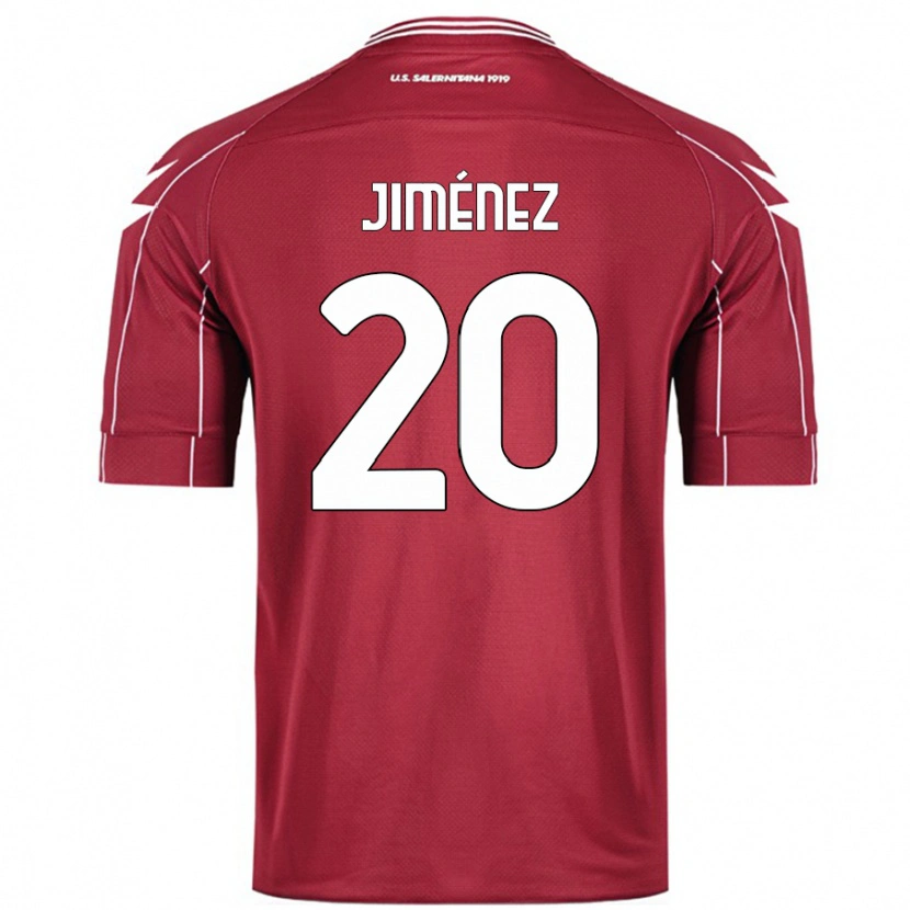 Danxenレディースカレブ・ジョエル・ヒメネス・カスティーロ#20ブルゴーニュホームシャツ2024/25ジャージーユニフォーム
