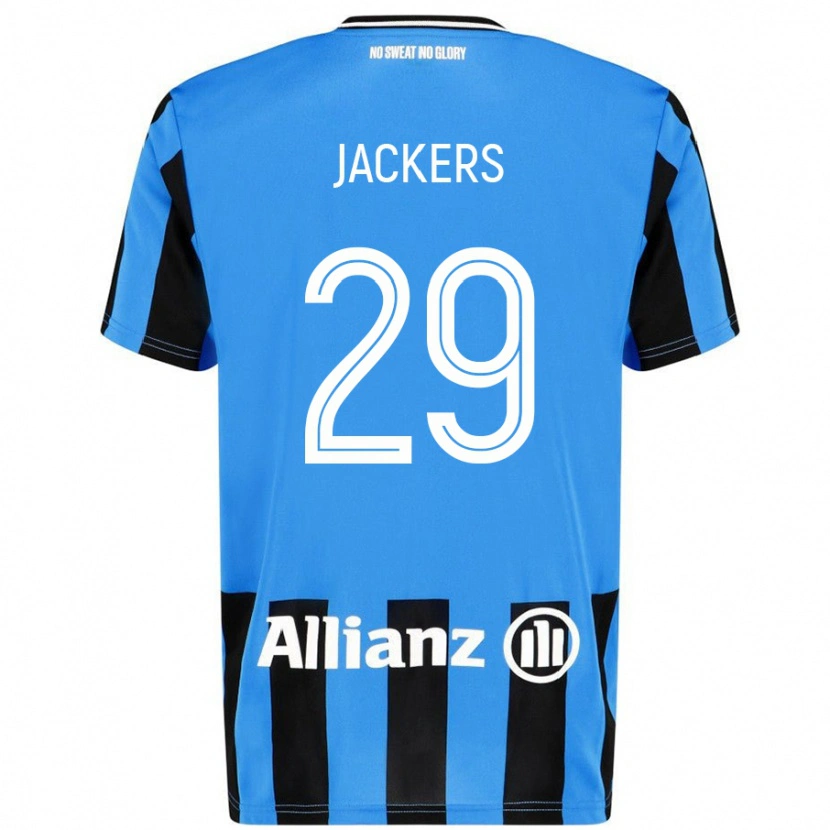 Danxenレディースノルディン・ジャッカース#29スカイブルー ブラックホームシャツ2024/25ジャージーユニフォーム