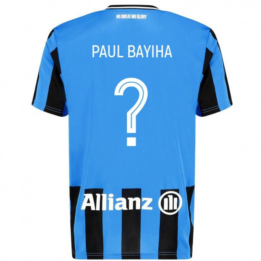 DanxenレディースJean Paul Bayiha#0スカイブルー ブラックホームシャツ2024/25ジャージーユニフォーム