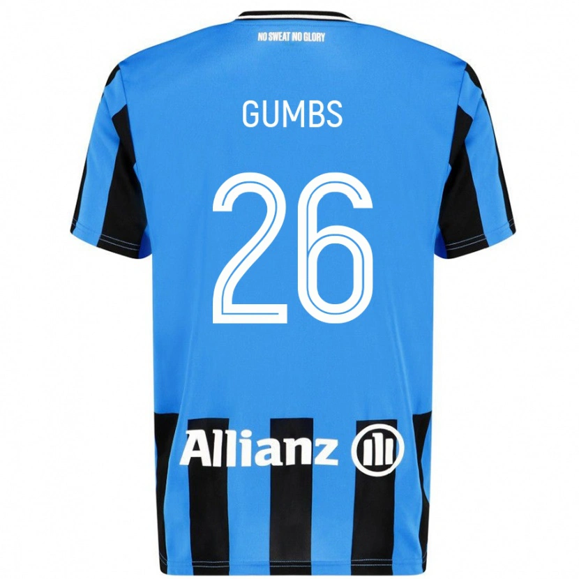 DanxenレディースAisse Gumbs#26スカイブルー ブラックホームシャツ2024/25ジャージーユニフォーム