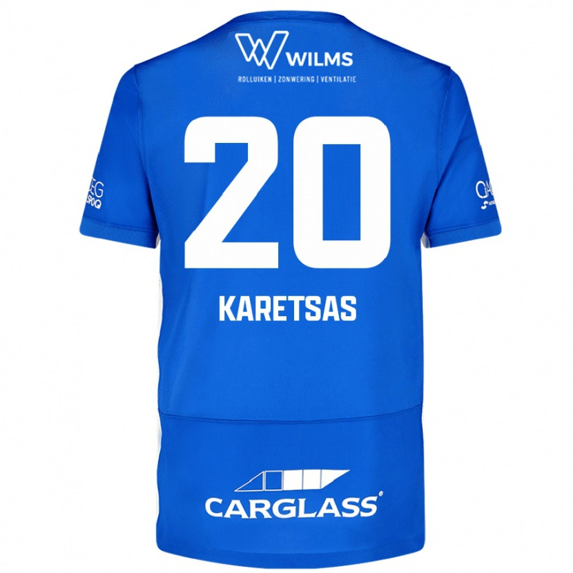 DanxenレディースKonstantinos Karetsas#20青ホームシャツ2024/25ジャージーユニフォーム