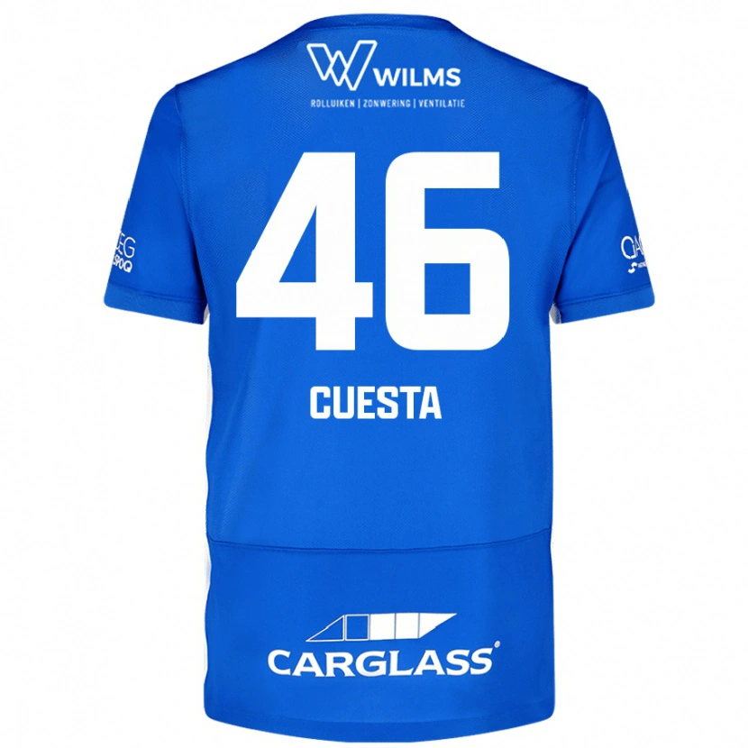 DanxenレディースCarlos Cuesta#46青ホームシャツ2024/25ジャージーユニフォーム