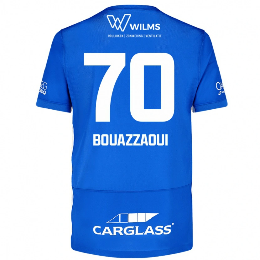 DanxenレディースIlyas Bouazzaoui#70青ホームシャツ2024/25ジャージーユニフォーム