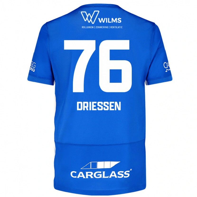 DanxenレディースJelle Driessen#76青ホームシャツ2024/25ジャージーユニフォーム