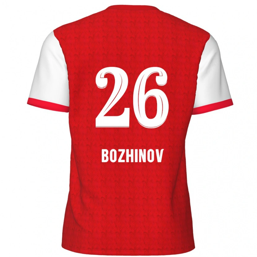 DanxenレディースRosen Bozhinov#26赤 白ホームシャツ2024/25ジャージーユニフォーム