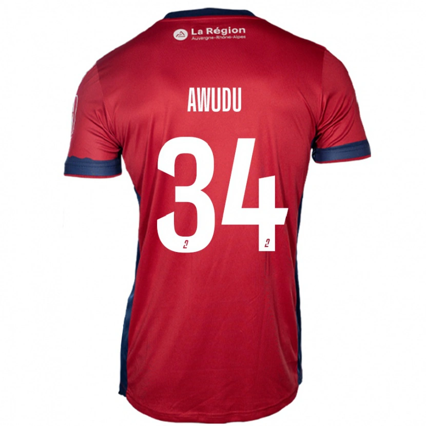 DanxenレディースSumaila Awudu#34ライトバーガンディホームシャツ2024/25ジャージーユニフォーム