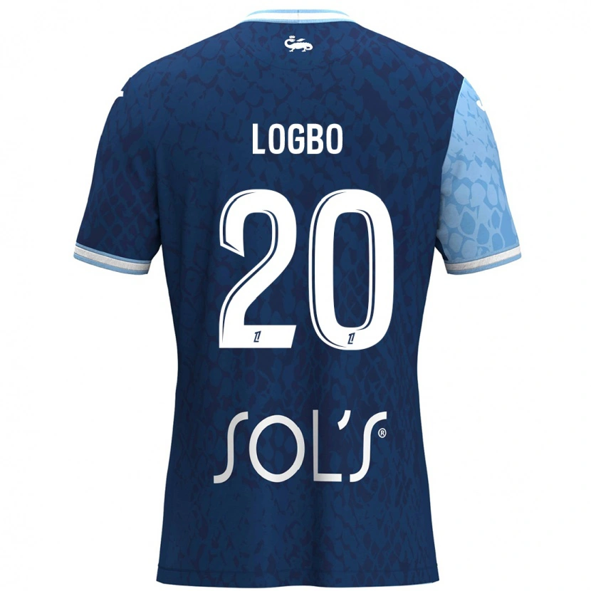 DanxenレディースAndy Logbo#20スカイブルー ダークブルーホームシャツ2024/25ジャージーユニフォーム