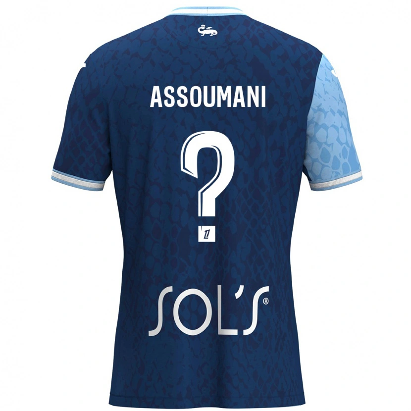 DanxenレディースAlramid Assoumani#0スカイブルー ダークブルーホームシャツ2024/25ジャージーユニフォーム