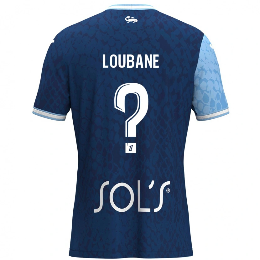 DanxenレディースYassine Loubane#0スカイブルー ダークブルーホームシャツ2024/25ジャージーユニフォーム