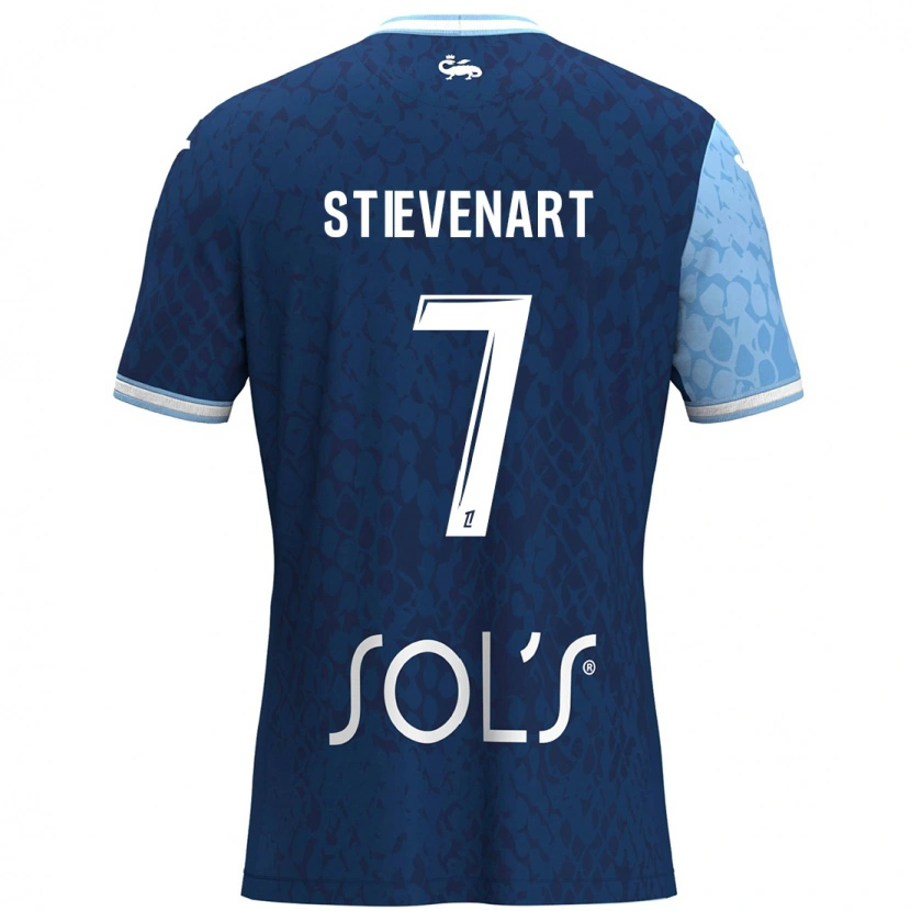 DanxenレディースZoé Stievenart#7スカイブルー ダークブルーホームシャツ2024/25ジャージーユニフォーム