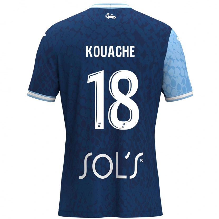 DanxenレディースÉva Kouache#18スカイブルー ダークブルーホームシャツ2024/25ジャージーユニフォーム