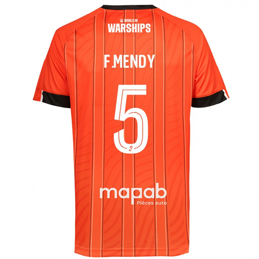DanxenレディースFormose Mendy#5オレンジホームシャツ2024/25ジャージーユニフォーム