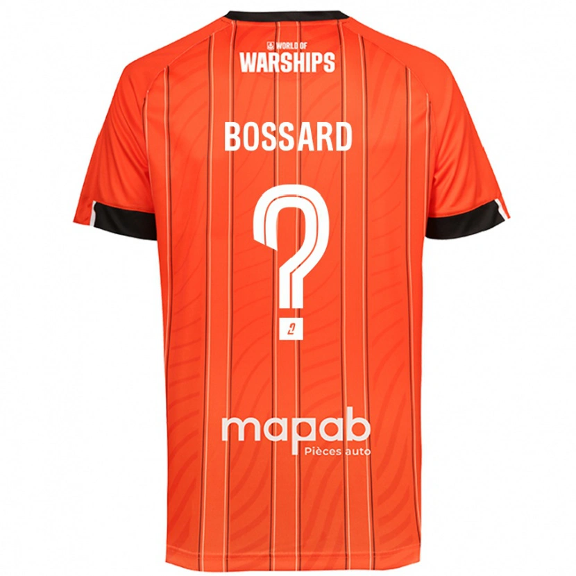DanxenレディースLéo Bossard#0オレンジホームシャツ2024/25ジャージーユニフォーム