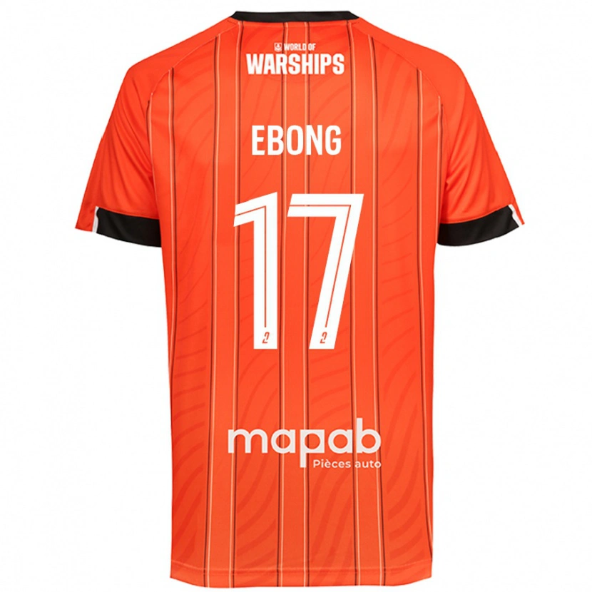 DanxenレディースArthur Ebong#17オレンジホームシャツ2024/25ジャージーユニフォーム