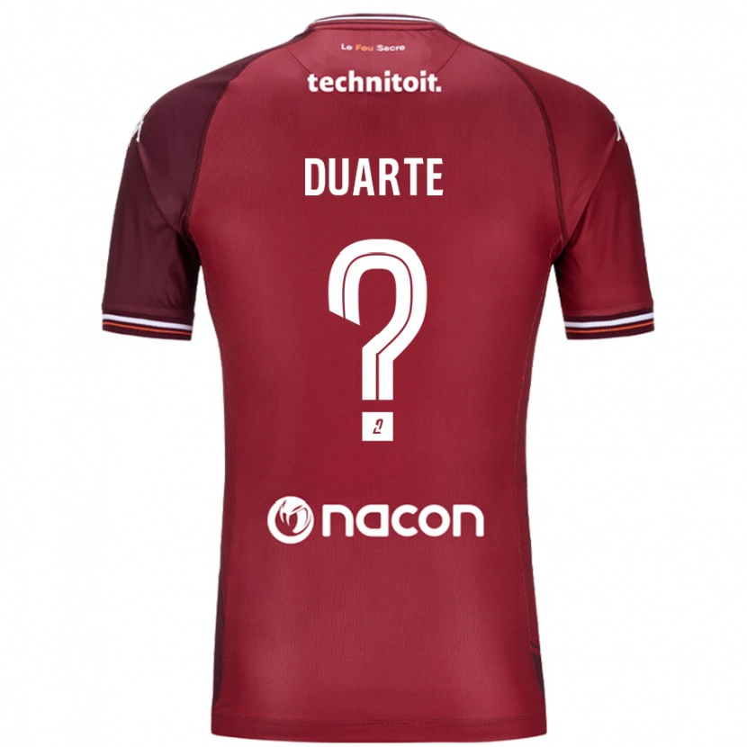 DanxenレディースDiego Duarte#0レッドグレネードホームシャツ2024/25ジャージーユニフォーム