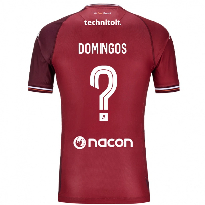 DanxenレディースFabio Domingos#0レッドグレネードホームシャツ2024/25ジャージーユニフォーム