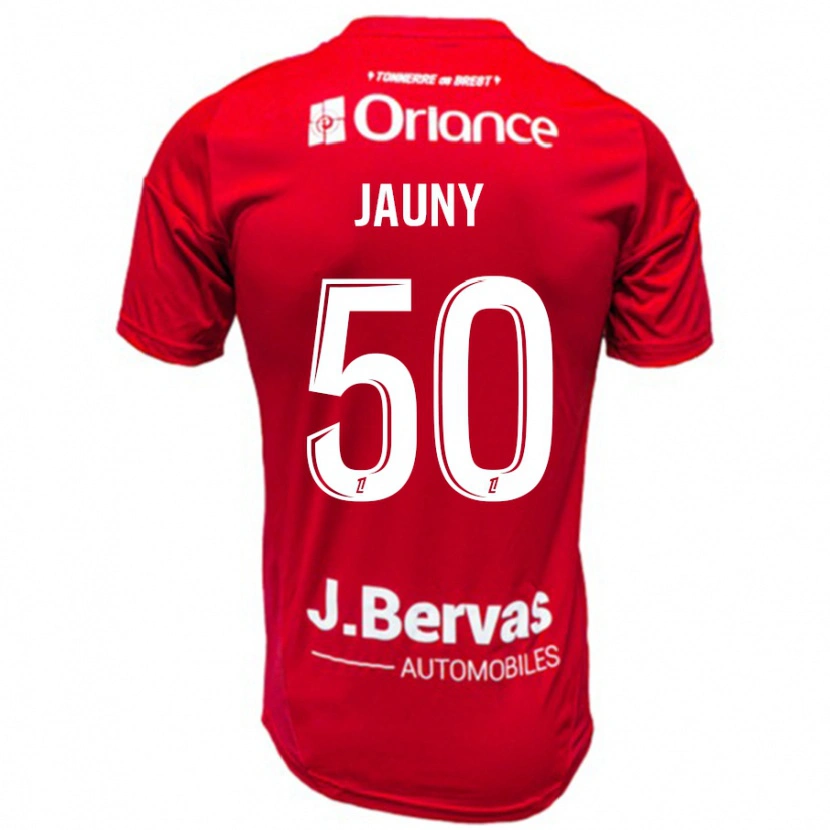 DanxenレディースNoah Jauny#50赤 白ホームシャツ2024/25ジャージーユニフォーム