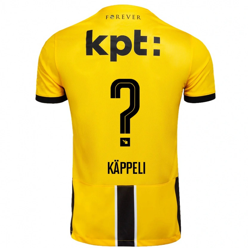 DanxenレディースCuno Käppeli#0黄 黒ホームシャツ2024/25ジャージーユニフォーム