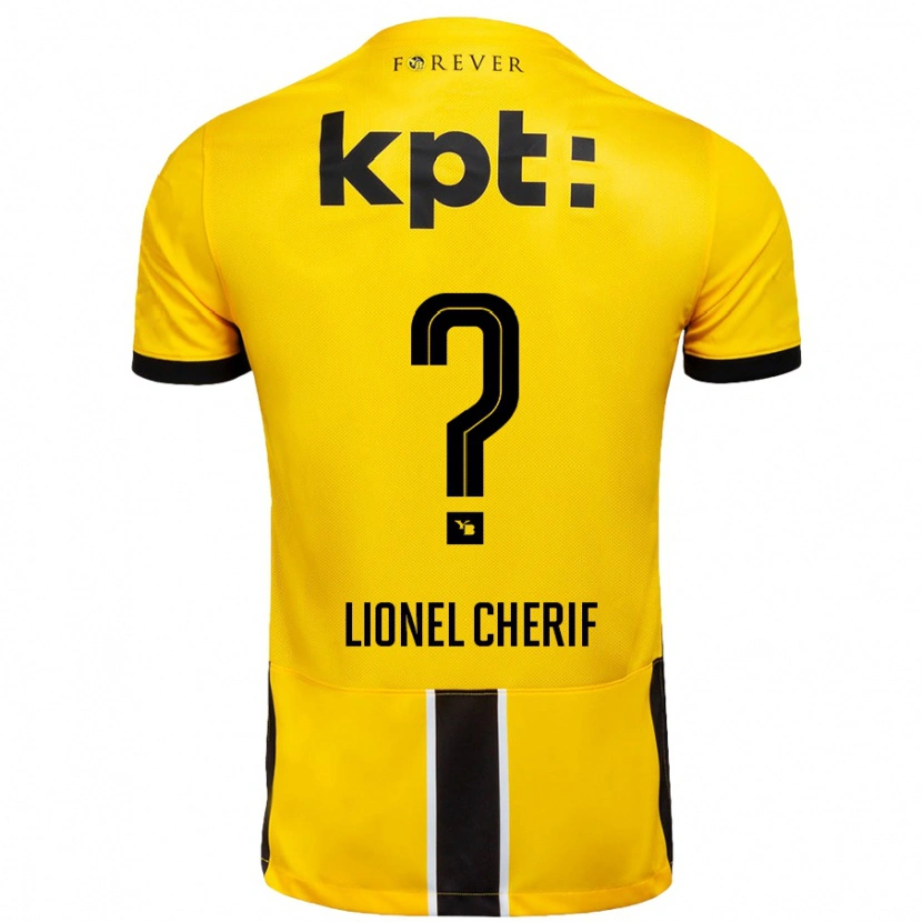 DanxenレディースKader Lionel Cherif#0黄 黒ホームシャツ2024/25ジャージーユニフォーム