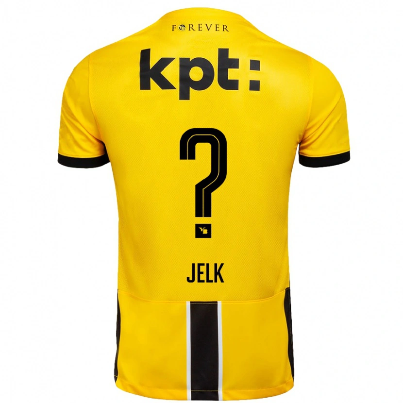 DanxenレディースJano Jelk#0黄 黒ホームシャツ2024/25ジャージーユニフォーム