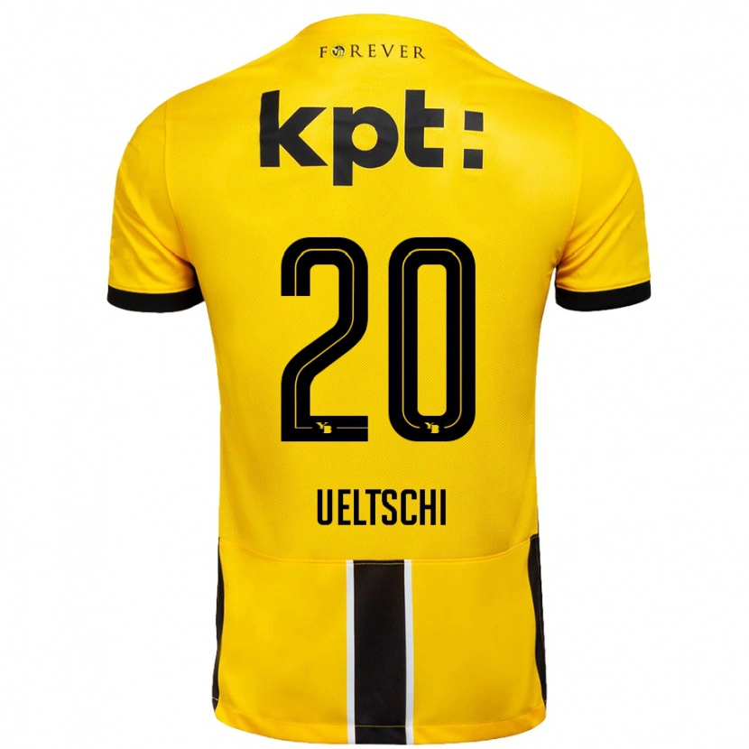 DanxenレディースRilana Ueltschi#20黄 黒ホームシャツ2024/25ジャージーユニフォーム