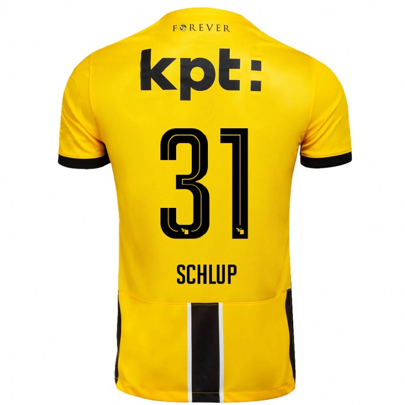 DanxenレディースGiulia Schlup#31黄 黒ホームシャツ2024/25ジャージーユニフォーム