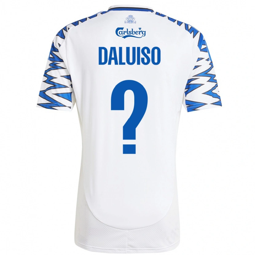 DanxenレディースChristoffer Daluiso#0白 空 青ホームシャツ2024/25ジャージーユニフォーム