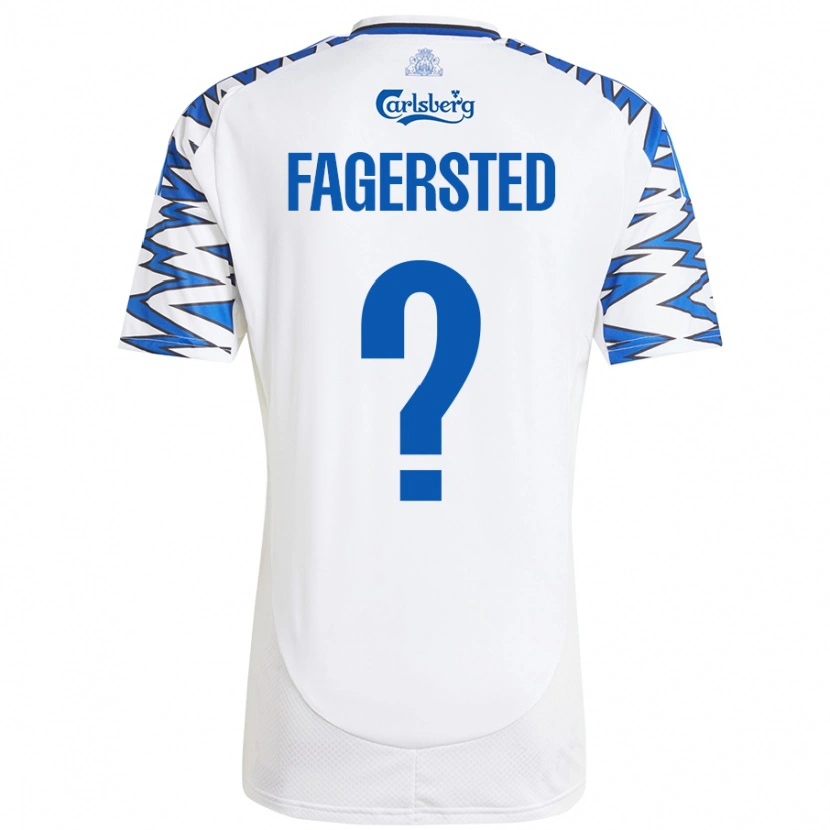 DanxenレディースJohan Fagersted#0白 空 青ホームシャツ2024/25ジャージーユニフォーム