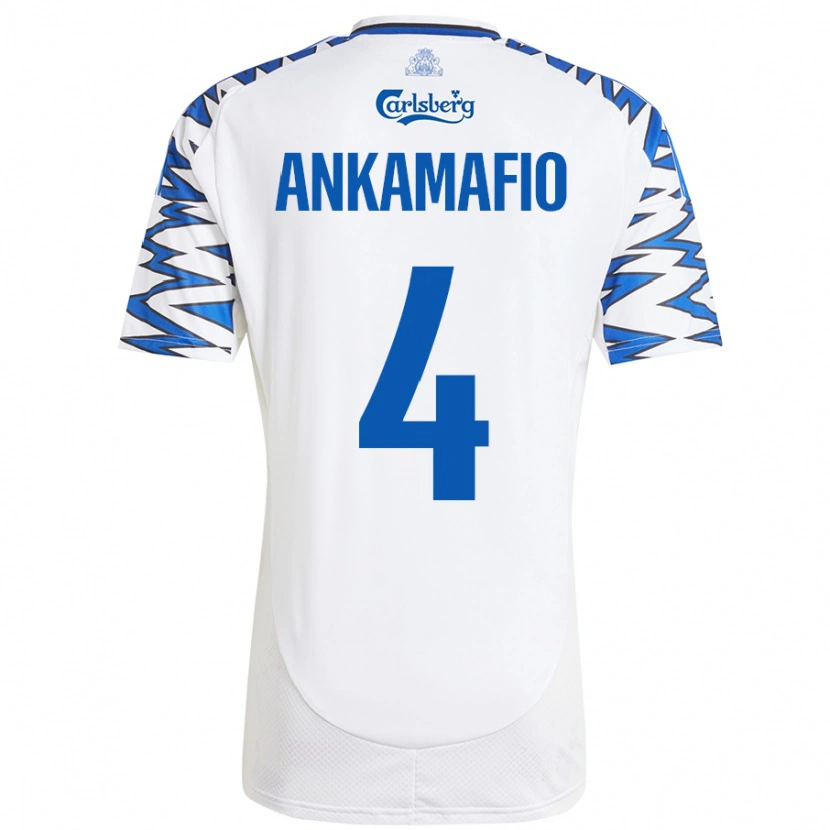 DanxenレディースGraham Ankamafio#4白 空 青ホームシャツ2024/25ジャージーユニフォーム