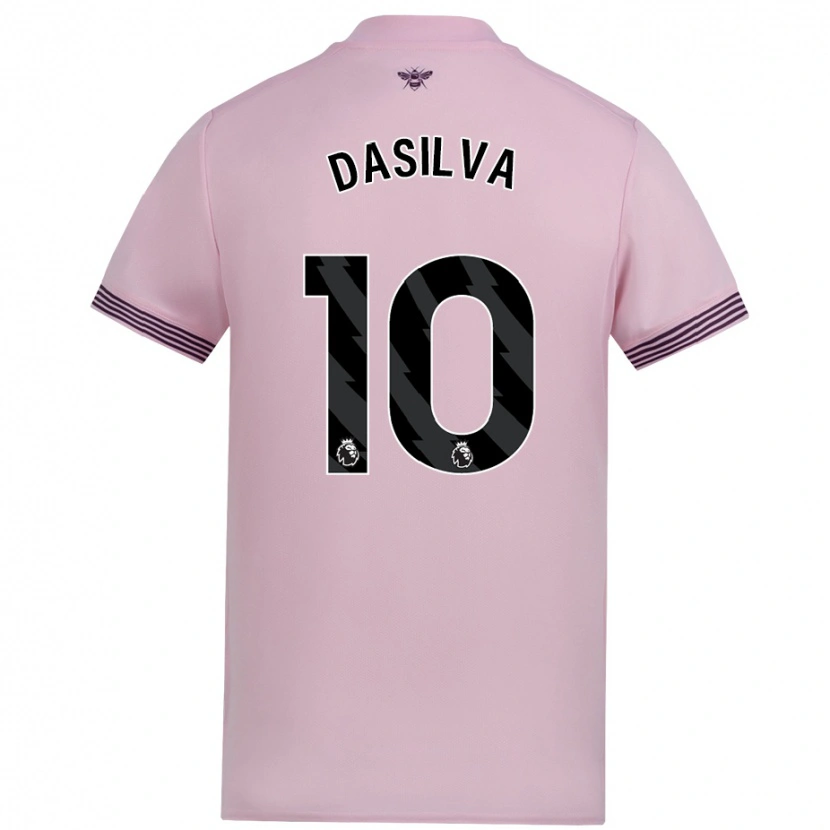 Danxenレディースジョシュ・ダシルヴァ#10ピンクアウェイシャツ2024/25ジャージーユニフォーム