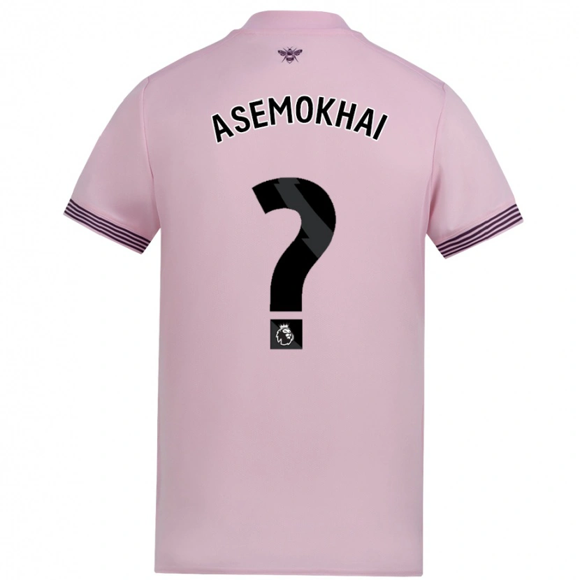 DanxenレディースGregory Asemokhai#0ピンクアウェイシャツ2024/25ジャージーユニフォーム