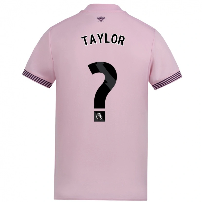 DanxenレディースFreddie Taylor#0ピンクアウェイシャツ2024/25ジャージーユニフォーム