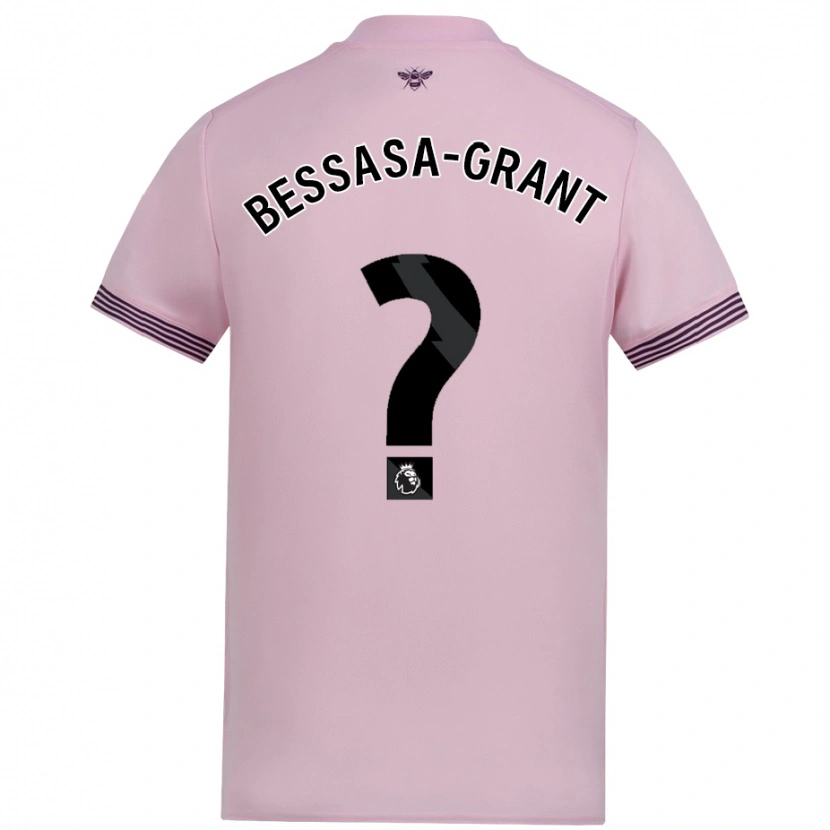 DanxenレディースMekhai Bessasa-Grant#0ピンクアウェイシャツ2024/25ジャージーユニフォーム