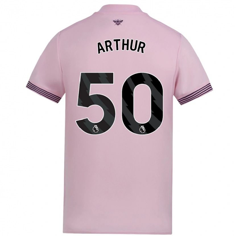 DanxenレディースBenjamin Arthur#50ピンクアウェイシャツ2024/25ジャージーユニフォーム