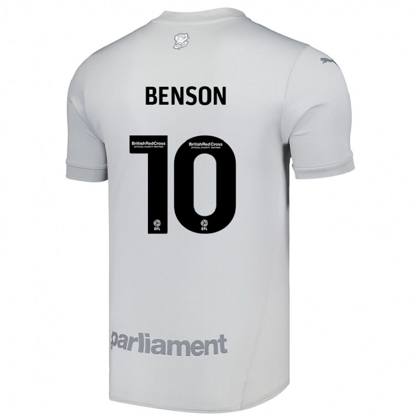 Danxenレディースジョシュ・ベンソン#10シルバーグレーアウェイシャツ2024/25ジャージーユニフォーム