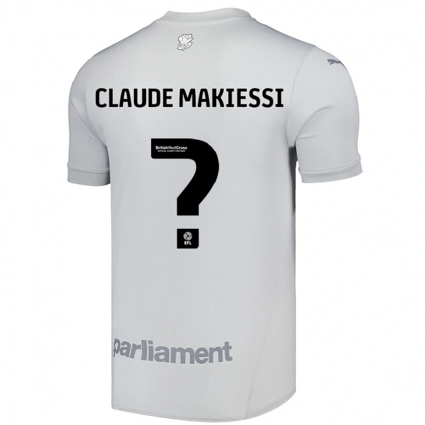 DanxenレディースJean Claude Makiessi#0シルバーグレーアウェイシャツ2024/25ジャージーユニフォーム