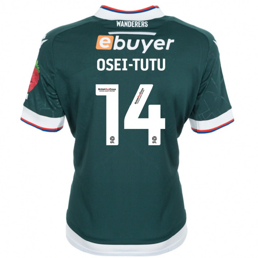Danxenレディースジョルディ・オセイ・チュチュ#14ダークグリーンアウェイシャツ2024/25ジャージーユニフォーム