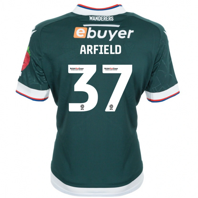 Danxenレディーススコット・アーフィールド#37ダークグリーンアウェイシャツ2024/25ジャージーユニフォーム