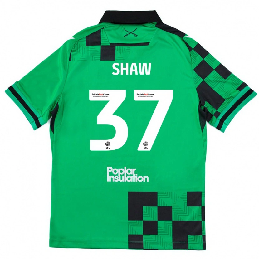 Danxenレディースコフィ・ショー#37グリーンブラックアウェイシャツ2024/25ジャージーユニフォーム