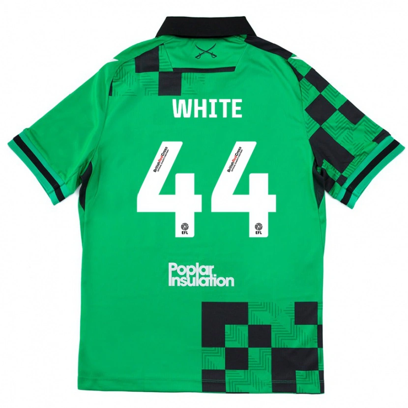 DanxenレディースCharlie White#44グリーンブラックアウェイシャツ2024/25ジャージーユニフォーム