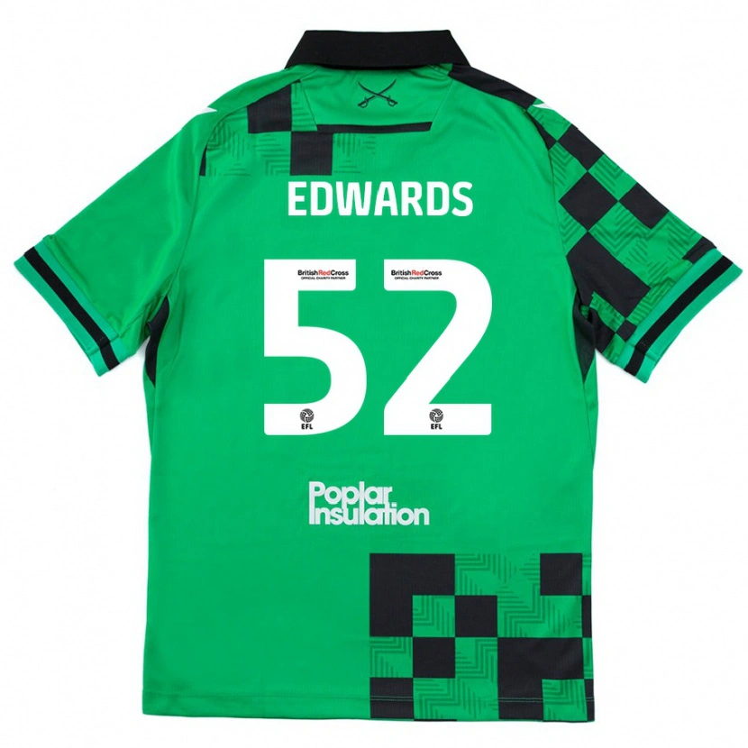 DanxenレディースMax Edwards#52グリーンブラックアウェイシャツ2024/25ジャージーユニフォーム