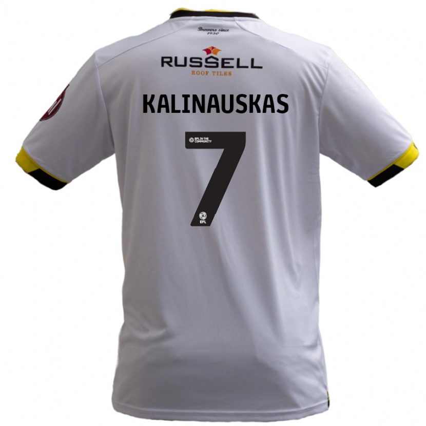 DanxenレディースTomas Kalinauskas#7白アウェイシャツ2024/25ジャージーユニフォーム