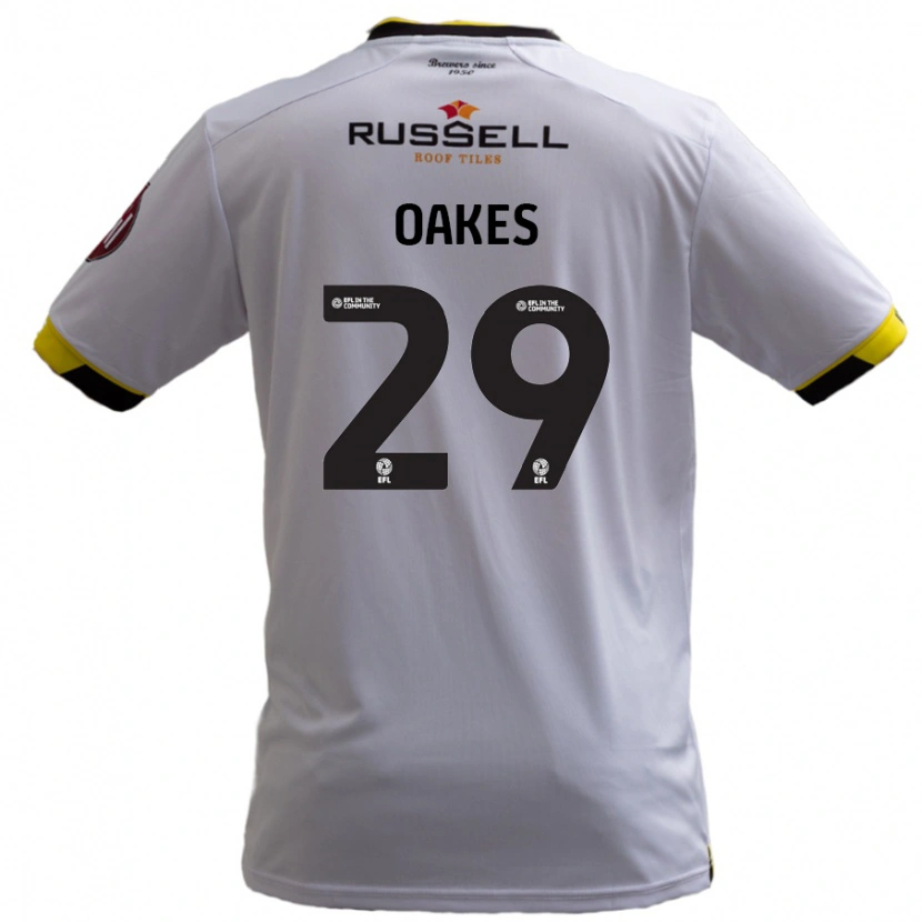 DanxenレディースToby Oakes#29白アウェイシャツ2024/25ジャージーユニフォーム
